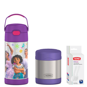 12oz Encanto FUNtainer Water Bottle & 10oz Food Jar Bundle